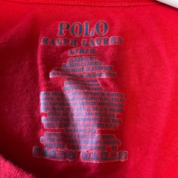 Polo by Ralph Lauren Vibrant Red Tee - Picture 4 of 5